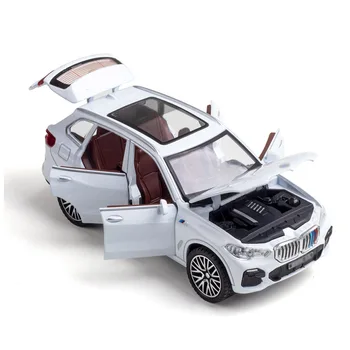 1/32 Alloy Cast X5 Suv Model Igračka Auto Simulacija Zvuk Svjetlo Povući Stražnja Vrata Otvoriti Automobil Igračke Za Djecu