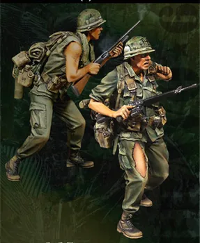 1:35 Katranski model vojnika 2 američkih vojnika stacioniranih u Vijetnamu, trebaju u ručnom set za montažu modela Xd111