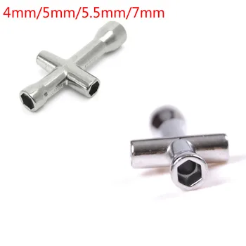 1 kom. Prijenosni Silver Mali Križ ključem Utora 4 mm/5 mm/5,5 mm/7 mm Alat Za Uklanjanje Vijaka Guma Za model HSP