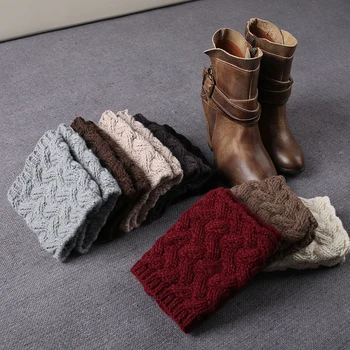 1 Par Ženskih Вязаных Čarape s manžetama za cipele, Gamaše, Božićni Cover za Cipele, Jesen-Zima