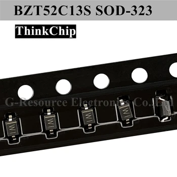 (100pc) BZT52C13S SOD-323 SMD 0805 Stabiliziranog dioda 13 (obilježavanje WI)