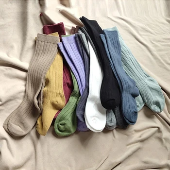 18 Boja, Dječje Čarape Za Mlađe Dječake I Djevojčice, Prozračna Pamučna Čarape na Pruge, Španjolski Dječji Golfs, Duge Čarape, Školske uniforme, Čarapa