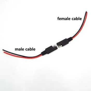 18AWG 10 CM SAE muški ženski Kabel Produžni kabel za Napajanje priključak za žice za DIY Auto Solarne Baterije Nožica Žice SAE Kabel R1