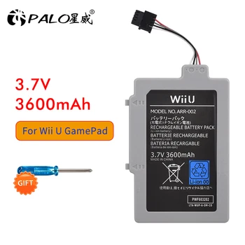 1PC 3,7 U 3600 mah Punjiva Litij Litij-ionska Baterija za Nintendo Wii U je Wii-U Wiiu Kontroler Joystick Gamepad Baterija