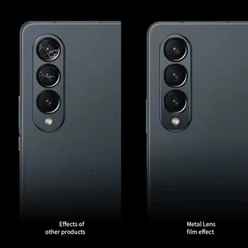 2 KOM. Zaštita Objektiva kamere Za Samsung Galaxy Z Fold 4 Aluminij Metalik Torbica za Fotoaparat s Prstenom za Galaxy Z Fold4 Zaštitna Kapica