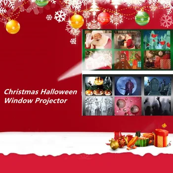 2023 Božić, Halloween Laserski Projektor 12 Filmova Mini Projektor Za Kućno Kino Unutarnji Vanjski Prozorski Projektor Дропшиппинг