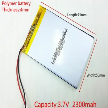 3,7 2300 mah 415071 Litij-Polimer LiPo baterija baterija baterija baterija Baterija Ion stanica Za Mp3 Mp4 Mp5 DIY PAD DVD E-knjiga bluetooth slušalica