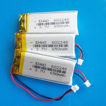 3,7 650 mah Li-ion Polimer Litij Baterija JST 1,25 mm 2pin Priključak za MP3 GPS Rekorder i Slušalice Skladište EHAO602248