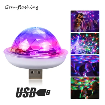 4 W Mini USB Led Scenic Lampe RGB DJ Disco Стробоскоп Prijenosni Magičnu Kristalnu Kuglu Večer Svjetla Za Kućnu Božićne Dekoracije