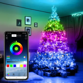 5 M/10 m/15 m/20 M USB Bluetooth Smart Led strip Svjetlo Božićno Drvce Aplikaciju za Upravljanje Novogodišnja Bajka Božićna Svjetla Ukras Гирлянда