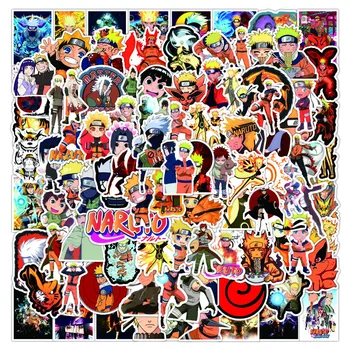 50/100 kom. Anime Naruto Naljepnice za Djecu Igračke Naruto Учиха Sasuke Crtani Naljepnice DIY Laptop Telefon Vodootporan Strme Naljepnica