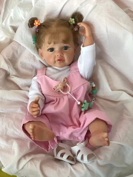 55 CM Bebe Reborn Lutke Princess Betty Cijelog Tijela Silikon Vodootporan Lutke Za Djevojčice Realni 3D Kože s Vidljivim Venis Boneca