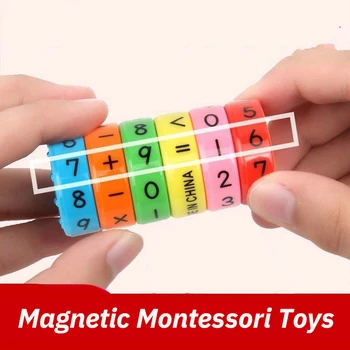 6 Kom. Magnetne Igračke Montessori Ranog Učenja Edukativne Igračke Za Djecu Matematika Poslovne Brojke DIY Skupština Zagonetke