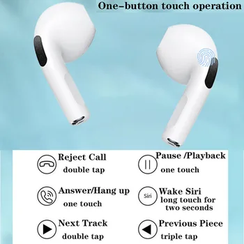 Air Pro 6 TWS Bežična Bluetooth Slušalica je osjetljiv Na Dodir Sportske Slušalice Fone Blueooth НаушникиВкладыши Stereo Punjač Slušalice za telefoniranje bez korištenja ruku