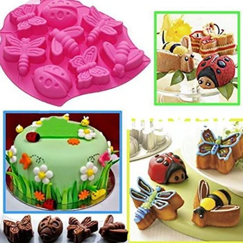 Alati Za Pečenje Insekt/Bee/Leptir Oblik Za Tortu Silikonska Candy Žele Čokolade Oblik Dekoraciju Torte