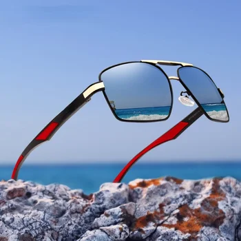 Aluminijski Muške Sunčane Naočale S Polarized Leće, Korporativni Dizajn, Sunčane Naočale S Premazom Za Висков, Ogledalo Naočale Oculos de sol 7719