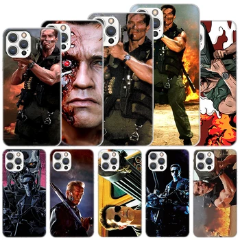 Arnold Schwarzenegger Terminator Mekana Torbica Za iPhone 11 12 13 Mini Pro 14 Max Torbica za mobitel Apple X XS XR SE 7 Plus 8 + 6 5S 6S F