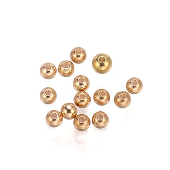 Bakar čvrste su okrugle, glatke Kuglice teške zlatne lopte polaganje veliki broj narukvice DIY izrada nakita ogrlica pribor