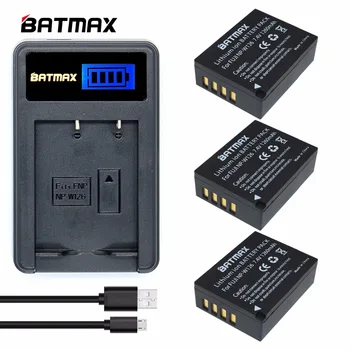 Batmax 3 kom. NP-W126 NP-W126S Baterija + LCD Zaslon USB Punjač za Fujifilm X-E1 XE1 XE2 X-A1 X-M1 X-M2 X-T1 XT1 XPro1 HS33 HS30 HS50 EX