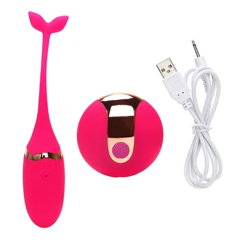 Bežični Daljinski Upravljač Vibracioni Silikon Metak Jaje USB Vibratori Punjiva Masaža Loptu Odrasla osoba Vibrator Seks Igračke Za Žene