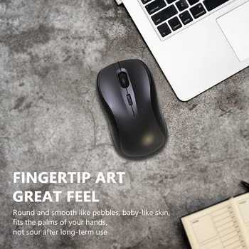 Bežični miš 2,4 G Tiha miš sa USB-prijemnik - Prijenosni računalni miš za PC, tablet, prijenosno računalo sa sustavom Windows