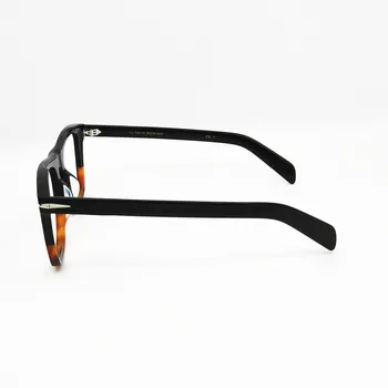 Bijela Optički Okvira David Beckha * m Dizajnerski Brand Zadebljanje Acetat Muškarci Žene Veliki Trg Oblik Okvira Za Naočale DB7000