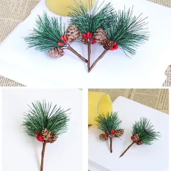 Božićni Ukras Pine Igla Stolni Ukras Mini Božićno Drvce Pribor Imitacija Cvjetnog Serije Zelene Biljke