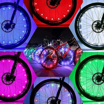 C5 Biciklističke Svjetla Mountain Bike Гирлянда Kotač Gudački Svjetiljka 2 M 20 LED Biciklizam Спицевое Kotač Lampa Pribor Za Bicikl Kamp noćno svjetlo