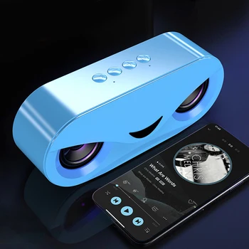 Cool Dizajn Sova Bluetooth Slušalica Led Bljeskalica Bežični Zvučnik FM Radio Budilica Podržava TF Kartice Izbor pjesama Na broju