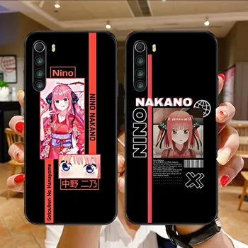 Crtani Anime Мику Накано Torbica Za Telefon Xiaomi Mi 12 11T 10T 9T Lite Pro Ultra Note 10 Poco F3 F4 X4 GT Mekana Crna Torbica Za Telefon