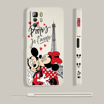 Disney Mickey Love Za Xiaomi Redmi Note 11T 11 11S 10T 10 9T 9S 9 8T 8 7 6 5 Pro Tekući Lijevo Ropes Torbica Za Telefon