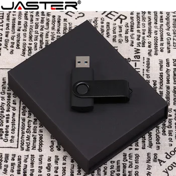 JASTER USB Bljesak Voziti Besplatni Custom LOGO Crno Bijeli Okretni OTG SA Kutijom, USB 2.0 8 GB 16 GB, 32 GB i 64 GB Memory Stick Poslovni Poklon