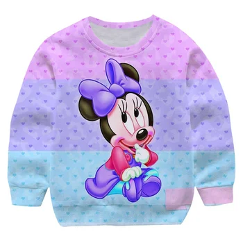 Jesensko-Zimske Veste S Mickey Mouse Za Djevojčice I Dječake, Modne, Sportske Veste S po cijeloj površini Za Djevojčice I Dječake, Veste s Minnie Mouse, Odijelo Za Djecu