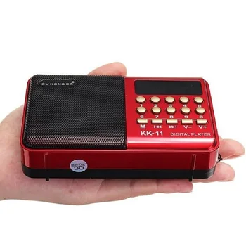 K11 FM Punjiva Mini Prijenosni Radio Ručni Digitalni FM USB, TF Kartica MP3 Player Zvučnik SA USB Kabelom Za Punjenje Radio Zvučnik