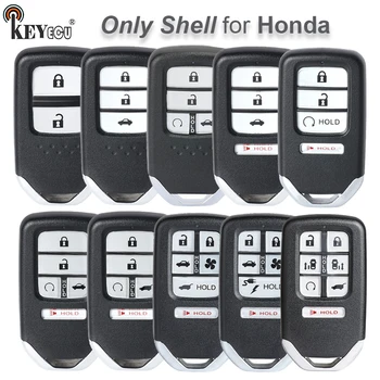 KEYECU za Honda Civic C-RV Accord Zamjena 2 /3 / 3+1/ 4 Gumb Smart Remote Car Key Shell Case Privjesak sa Вставным Žilet