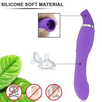 Klitoris je Gubitnik 10 Načina Usisavanja Dvostruki Vibrator Oralni Lizati Dildo Vibrator Seks-Igračke za Žene Stimulator Klitorisa Bradavica Gubitnik