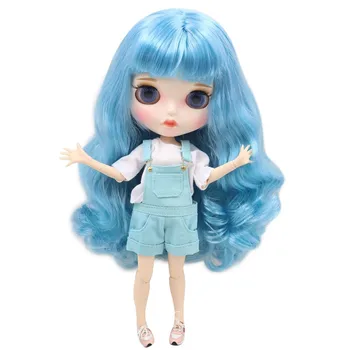Ledeni lutka DBS Blyth broj BL6227 Plava kosa Urezana usne Matirano lice Zajedničko tijelo 1/6 bjd ob24 anime djevojka