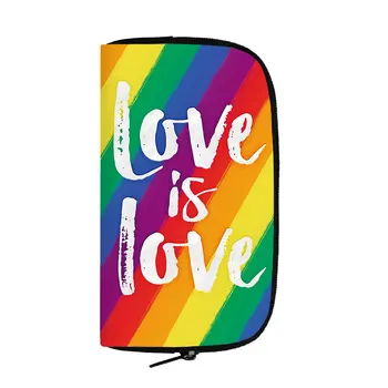 LGBT Rainbow Novčanik Fuj Philadelphia Philadelphia Torbice Ljubav Pobjeđuje Ponos Novac i Kovanice Torba Gay Lesbian Torbice Držač Telefona Torbe
