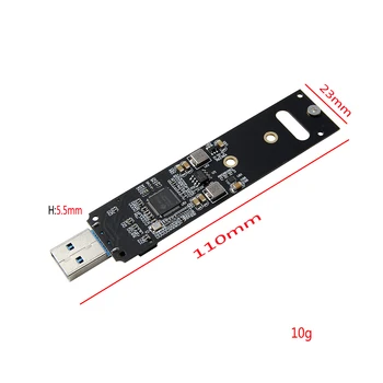 M. 2 NVME SSD USB 3,1 Adapter PCI-E na USB-A 3,0 Unutarnji pretvarač kartice 10 Gbit/s USB3.1 Gen 2 za Samsung 970 960/Za Intel NOVI