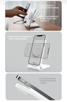 Magnetska bežični stalak za punjač NILLKIN 3 u 1 za iphone13 /14 pro max Za Bežični punjač Airpods Pro za Apple Watch Ultra