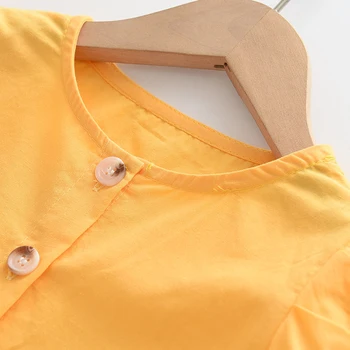 Melario/Ljetni komplet odjeće za djevojčice, žute Однобортная t-shirt kratki rukav + Kratke hlače, Komplet od 2 predmeta, Moderan komplet dječju odjeću, Odijelo
