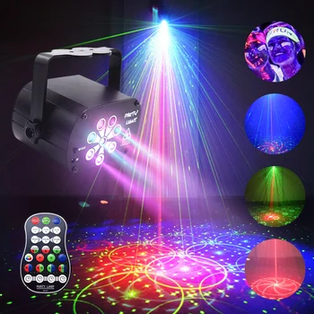 Mini Pozornica Led Disko-Laserski Projektor Dj S Daljinskim Upravljanjem, Profesionalni Scenski Efekt Svjetlo za Vjenčanje Osnovnoj Večernje Lampe