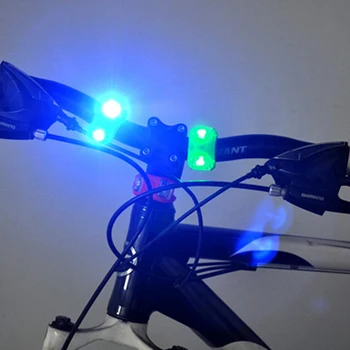 Mini Silikon Led Biciklistička Fenjer Volan Kotača Bicikla Prednji Stražnja svjetla MTB Stražnja Svjetla Noću Upozorenje Glavu Fenjer Biciklizam dugo Svjetlo