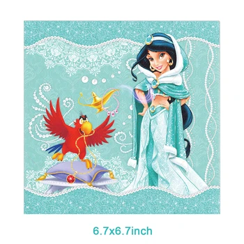 Novi Disney Аладин Jasmin Princeza Sretan Rođendan Nakit Za Zurke Jednokratna Stakleni Balon Banner Dječji Tuš Girl Dječji Dar