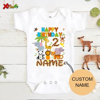 Običaj Kombinezon Za Prvi Rođendan, Odgovarajuću Odjeću, 1-e Prilagođeno Ime, Jedna Majica, Poklon Za Tuširanje, Dječji Kombinezon Za Bebe