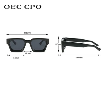 OEC CPO Punk Trg Prevelike Sunčane Naočale Ženske Retro gradijent ispunjava Sunčane Naočale Muške Modne Velike Rimless Za Vožnju Nijanse UV400 Naočale