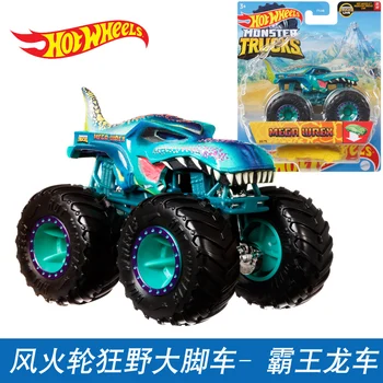 Originalni Auto Hot Wheels Monster Trucks Lijevanje pod Pritiskom 1:64 Voiture Mega Wrex Loco Punk Мотозавр Djeca Dječaci Igračke za Djecu za Rođendan