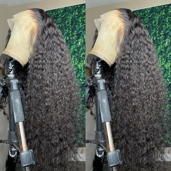 Perike od Ljudske kose ispred čipke 13x4 Curly Curly Za Crne Žene Brazilski Transparentno Perika Fronta čipke 180%-250% Gustoće