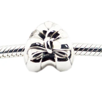 Perle svojim rukama za izradu nakita od srebra-Nakit Obložena Srce Luk Perle, Suspenzija Srebra 925 Berloque Perles