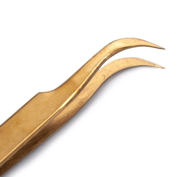 Pinceta za Izgradnju trepavice Profesionalna Delfin/Zlatno pero-/Saviti/Djetlić-/U obliku leptira od nehrđajućeg čelika